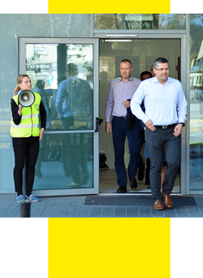 impressão de lista de pessoas presentes em caso de alarme