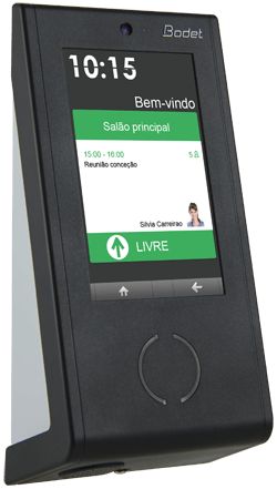 Reserva de salas de reunião com o software e terminais de acesso Kelio