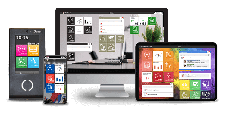 demonstração do software Kelio