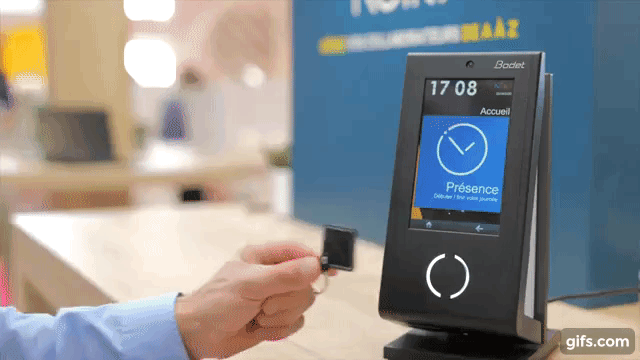 relógio de ponto interativo Kelio Visio