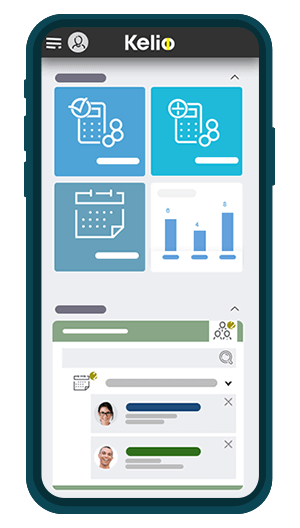 gestão de despesas integrada na aplicação de assiduidade Kelio