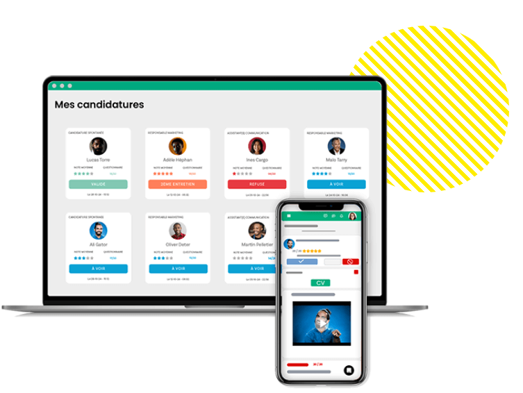 Aplicação de recrutamento ATS Kelio